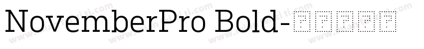 NovemberPro Bold字体转换